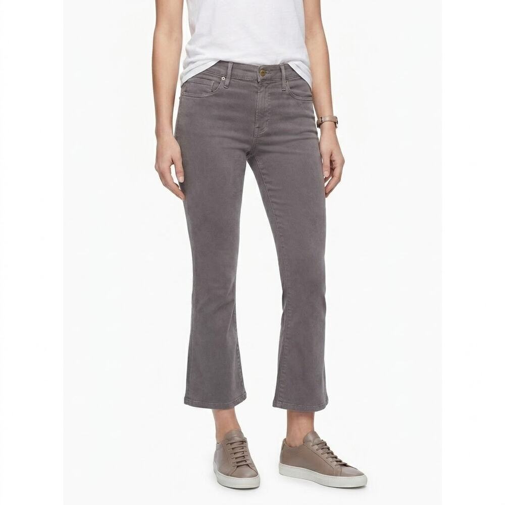 FRAME Jeans Women's Sz 30 Smoke Gray Le Crop Mini Boot Bootcut Ankle Kick Flare